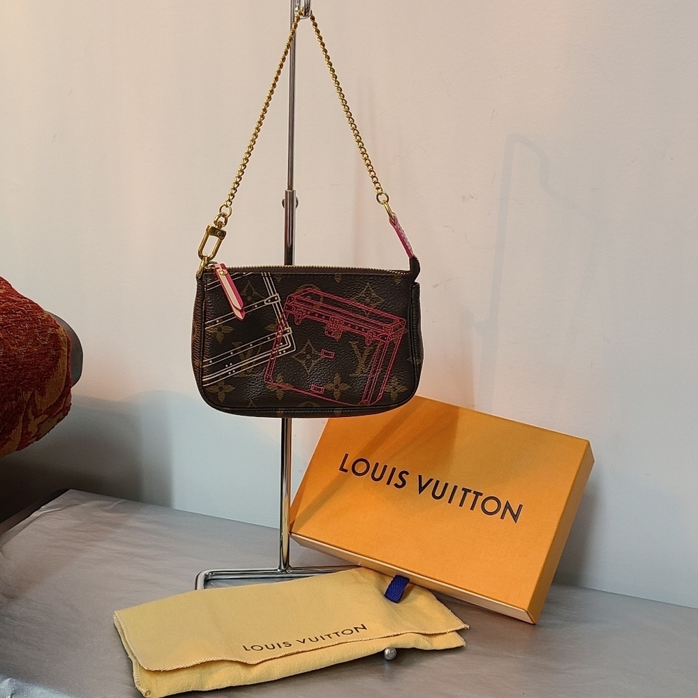 Louis Vuitton LIMITED EDITION Mini Pouchette Monogram Canvas